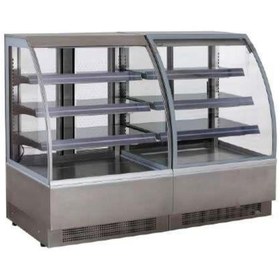 Resim HİMAKSAN Soğuk Pasta Sunum Dolabı 180 Bombe 180x70x130 