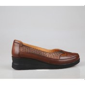 Resim Castle Black 42765-1 Hakiki Deri Ortopedik Taba Kadın Günlük Anne Ayakkabısı Taba 