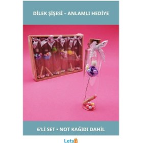 Resim 6'lı Şık Dilek Şişesi Hediye Seti 