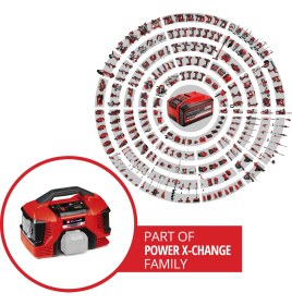 Resim Einhell PRESSITO 18/21 Power X-Change Akülü Hava Kompresörü (18 V, Maks. 10.5 Bar, 21 l/dk Emiş Gücü, 18000 rpm Motor Hızı, Yağsız, Akü dahil değildir) - 4020467 