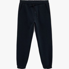 Resim Koton Lastikli Paça Şardonlu Cepli Beli Bağcıklı Jogger Eşofman Altı Lacivert 6sam40037mk Lacivert 