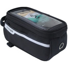 Resim Xbyc 825 Kadro Üstü Telefonluklu Çanta Su Geçirmez Çanta Bisiklet Kadro Çantası Siyah - Gri 