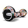 Resim Citymate Elektrikli Kaykay 6.5" Mix Grafity Desenli Akıllı Dengeli Hoverboard 