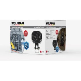 Resim Kare Forklift Çalışma Lambası Kırmızı E Belgeli - WOLFRAM 31820 