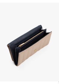 Resim Tommy Hilfiger Th Femınıne Lrg Flap Kadın Bej Cüzdan - Aw0aw17475 Bej 