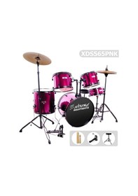 Resim Extreme Xds565pnk Pembe Bateri Seti Özel Renk Çocuklar Ve Gençler İçin 