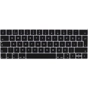Resim iOS Uyumlu Macbook 15’ Pro 2017 A1707 Zore Klavye Koruyucu Silikon Ped Siyah 