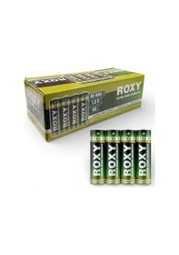 Resim Roxy Aa Pvc Kılıflı Çinko Karbon Pil - 60 Adet 