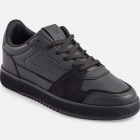 Resim Avva Erkek Siyah Parçalı Esnek Taban Sneaker Ayakkabı A31Y8025 
