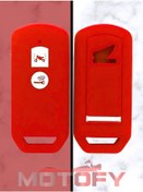 Resim Honda Pcx Forza Motosiklet Silikon Anahtarlık - Anahtar Kılıfı Kırmızı 