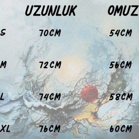 Resim Sürreal Ebru Sanatı Uzun Kollu Gömlek - XL 