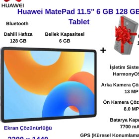Resim Huawei Matepad 11.5" 6 GB 128 GB Tablet+Anker Powerbank 10000MAH Hediye 