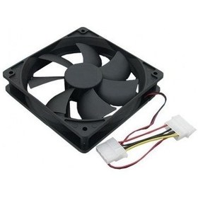Resim 8cm Bilgisayar Kasa Fanı Siyah 80*80*25MM Soğutucu Fan Sessiz 