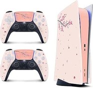 Resim TACKY DESIGN PS5 Skin Blossom Skin for Sakura Playstation 5 skin Console and 2 controller skin, PS5 cover Vinyl 3M Decal Stickers Full wrap Cover (Disk Edition) 