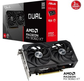 Resim Asus DUAL-RX9060XT-8G Amd Radeon 128BIT 8g VGA 