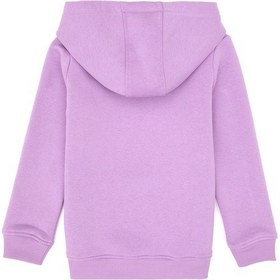 Resim U.S. Polo Assn. Kız Çocuk Lila Payet İşlemeli Şardonlu Kapüşonlu Basic Sweatshirt 50314257-VR034 