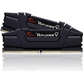 Resim GSKILL RipjawsV 16GB (2X8) DDR4 3200Mhz CL16 DUAL 1.35V Siyah (F4-3200C16D-16GVKB) 