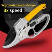 Resim 3X Hızlı Yüksek Karbonlu Çelik Budama Makası - SK5 Çelik Bıçaklar, Ergonomik Kaymaz Saplar, Dayanıklı Bahçe Makasları için Zorlanmadan Meyve Ağacı ve Bitki Budaması, Bahçeler ve Verandalar için Modern Tasarım, Yurt Bakımı | Yüksek Kaliteli İnşaat 