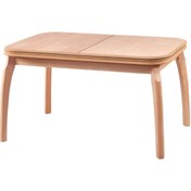 Resim Mavikoltukdöşeme Ms - Msa 179 / 140 Cm Muz Yemek Masası Cilasız Ahşap 