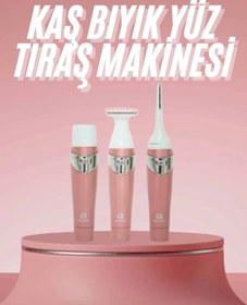 Resim byzm 3 Başlıklı Kıl Tüy Temizleyici Epilasyon Aleti Tüm Cilt Tiplerine Uygun 
