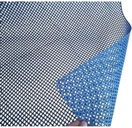 Resim MAVİ ISLAK ZEMİN MATI KAYDIRMAZ PVC PASPAS BANYO KAYMAZ YER MATI S MAT PETEK MAT mavi-120 x 800 