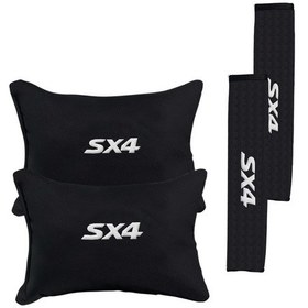 Resim Suzuki Sx4 Nakışlı Otomind Boyun Yastığı Seti 