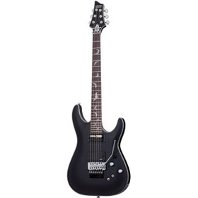 Resim Schecter Damien Platinum 6 FR Satin Black Elektro Gitar 