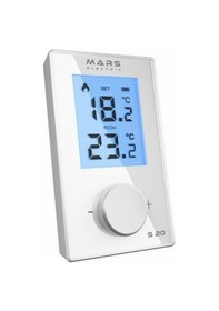 Resim Mars S20 Kablosuz Siyah Oda Termostadı 