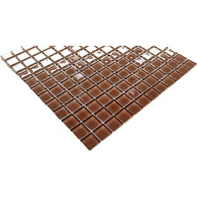 Resim MozaiKristaL Tüm yüzeyler için Sütlü Kahve 30x30cm. Fileli Kristal Mozaik. ( 1 m2 Fiyatıdır. ) 