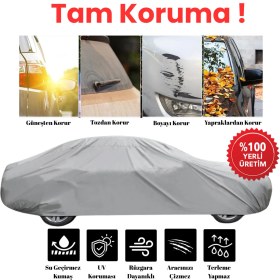 Resim Dokaca Gri Volkswagen Tayron Uyumulu Oto Branda, Araba Brandası, Koruyucu Örtü 