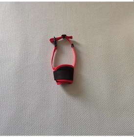 Resim Fochsia Kırmızı L Ağılık Ayarlanabilir Köpek Ağızlığı Nefes Delikli Yumuşak Antrenman 