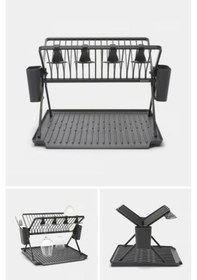 Resim Tantitoni Koyu Gri Katlanabilir Büyük Bulaşıklık 