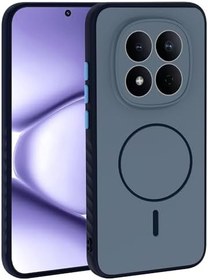 Resim Coverzone Xiaomi Redmi Note 15 Pro 4G İle Uyumlu Kamera Lens Korumalı Kılıf Magsafe Uyumlu Kablosuz Şarj Özellikli Tea Silikon Telefon Kılıfı Lacivert 