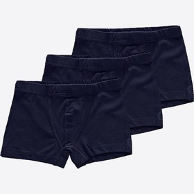 Resim Malabadi Erkek Çocuk Lacivert 3 Lü Paket Pamuk Elastan Boxer 209 