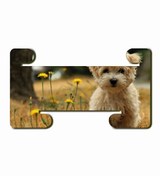 Resim WuW Maltese Terrier Köpek Mdf Yatay Ve Dikey Baskılı Tablet Tutucu Stand 