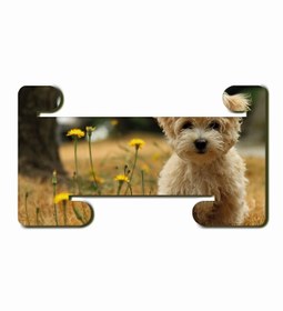 Resim WuW Maltese Terrier Köpek Mdf Yatay Ve Dikey Baskılı Tablet Tutucu Stand 