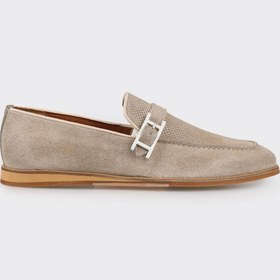 Resim Elle Shoes Bej Deri Erkek Loafer 