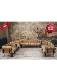 Resim Ntconcept Ntconcept Masif Ağaç Loft Koltuk Takımı 