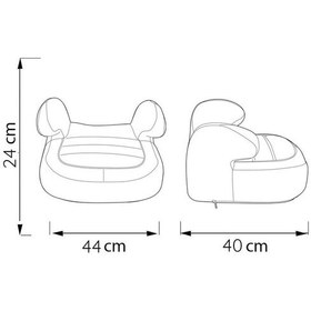 Resim Comfymax Premium 15-36Kg Yükseltici Oto Koltuğu Grey Jean 