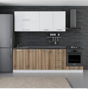 Resim Minar 245 Cm Mutfak Dolabı Beyaz Dore 245-D4 Beyaz 