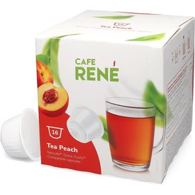 Resim Şeftali çayı - Café René Dolce Gusto için 16 kapsül. 