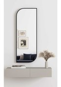 Resim Nice Boy Aynası 120x40 Konsol Aynası, Dresuar Aynası, Asimetrik Ayna 120 X 40 Siyah 