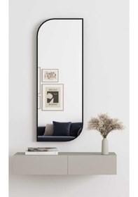 Resim Nice Boy Aynası 120x40 Konsol Aynası, Dresuar Aynası, Asimetrik Ayna 120 X 40 Siyah 