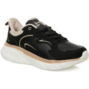 Resim Kinetix Mone Pu W 5pr Kadın Siyah-ekru 36-40 Sneaker Ayakkabı Siyah 