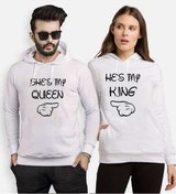 Resim Tshirthane My King Queen Sevgili Kombinleri Kapüşonlu Kombini 
