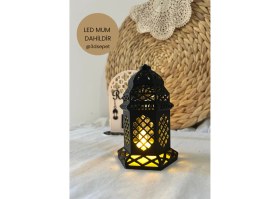 Resim Özbience Şık Dekoratif Ramazan Feneri, Işıltılı ve Zarif Tasarım 