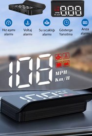 Resim FRY Ally M3 Hud Obd2 Head-Up Display Dijital Hız Göstergesi E-Obd ve Gps Destekli Obd Arayüzlü - Alarmlı Ön Cam Ekran PROJEKTÖR-(5775) 