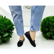 Resim Kadın Günlük Ve Ofis İçin Parlak Bant Babet Ayakkabı 