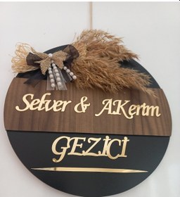 Resim Kişiye Özel Hoşgeldiniz Yazılı Aynalı Pleksi Dekoratif Dış Kapı S Çok Renkli 