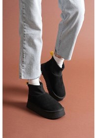 Resim Cuen Siyah Süet Bot Siyah 